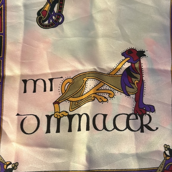 Irish Celtic print scarf inspired by the book of kells - Picture 4 of 7